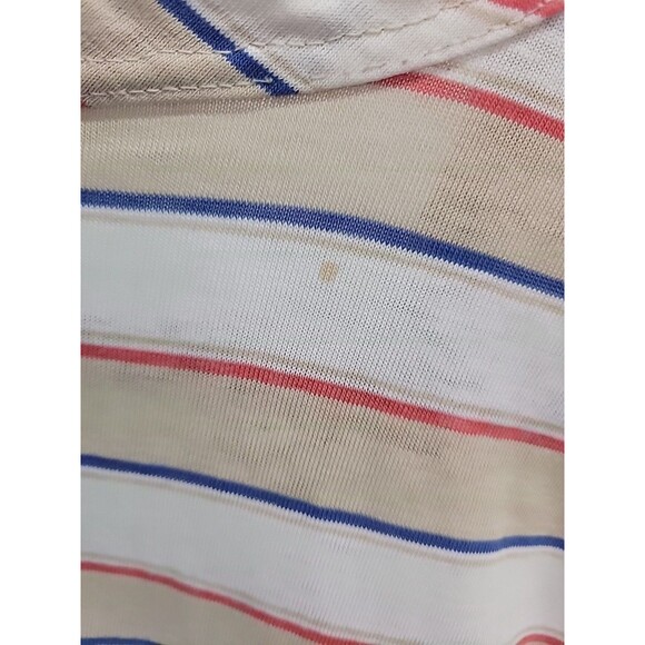 Vintage 70/80s Womens Allana‎ Cap Sleeve Striped Shirt Size 44 USA - Picture 10 of 16
